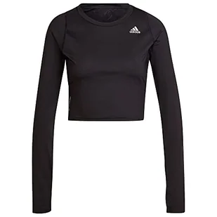 adidas Bluza damska Women's RN Fast FLWR LS, czarna, XL - Bluzy damskie - miniaturka - grafika 1
