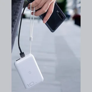 Baseus Mini S power bank 10000mAh 18W bezprzewodowa ładowarka Qi 10W USB / USB Typ C PowerDelivery QC3.0 czerwony (PPXFF10W-19) - Ładowarki do telefonów - miniaturka - grafika 19