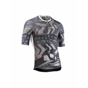Koszulka rowerowa szosa gravel NORTHWAVE Blade Air Jersey beżowy - Koszulki rowerowe - miniaturka - grafika 1