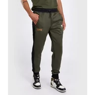 Spodnie sportowe męskie - UFC Venum Adrenaline Spodnie Dresowe Dres Fight Week Performance Khaki/Black - miniaturka - grafika 1