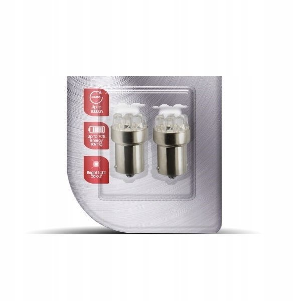 Żarówka LED 24V BA15S Dioda LED ŻÓŁTA 9LED 2szt.