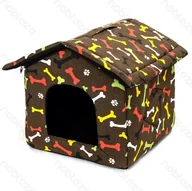 Budy dla psów - Buda S 42x39x33cm ciepły domek dla psa lub kota wygodna i przytulna - miniaturka - grafika 1