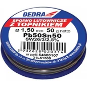 Akcesoria do lutowania - Dedra Lut z topnikiem 1,5mm 31L51505 Dom001062 - miniaturka - grafika 1
