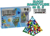 Klocki - Lean Sport Zestaw MAGNASTIX Klocki magnetyczne 60 elementów (ZA0655) - miniaturka - grafika 1