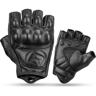 Rękawiczki motocyklowe Rockbros 16220006005 XXL skórzane - czarne - Rękawiczki rowerowe - miniaturka - grafika 1