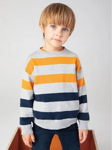 Mayoral Sweter 4338 Szary Regular Fit - Swetry dla chłopców - miniaturka - grafika 1
