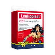 Apteczki i materiały opatrunkowe - ESSITY Leukoplast Kids plastry dla dzieci Hero Edition Wonder Woman 6 cm x 1 m + zmywalne tatuaże GRATIS! |  OD 199 PLN! - miniaturka - grafika 1