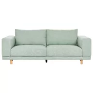 Sofy i kanapy - Sofa 3-osobowa sztruksowa zielona NIVALA - miniaturka - grafika 1