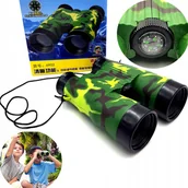 Kompasy - Lornetka Wojskowa Moro Zabawka Dla Dzieci Kompas - miniaturka - grafika 1