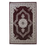 Dywany - Dywan z frędzlami Palacio bordowy 120 x 160 cm - miniaturka - grafika 1