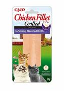 Przysmaki dla kotów - Inaba Ciao Grillowany Filet z Kurczaka dla Kota : Smak - Kurczak w bulionie z krewetek 25g - miniaturka - grafika 1