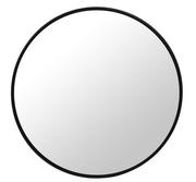Lustra - Okrągłe lustro do łazienki/przedpokoju/gardebroby 70cm Czarna Rama - miniaturka - grafika 1