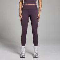 Legginsy - Damskie legginsy z kieszeniami z kolekcji Active MP – Deep Purple - XXL - miniaturka - grafika 1