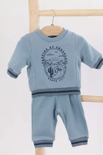 Dresy i komplety dla chłopców - Tartine et Chocolat dres bawełniany niemowlęcy kolor niebieski - TARTINE ET CHOCOLAT - grafika 1