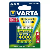 Varta BATERIE ACCU R-3 800mAh LONGLIFE READY /4/ - Baterie i akcesoria - miniaturka - grafika 3