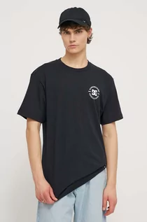 Koszulki męskie - DC t-shirt bawełniany męski kolor czarny z nadrukiem - grafika 1