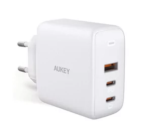 Aukey Ładowarka PA-B6S White Omnia Mix GaN ultraszybka ładowarka sieciowa 3xUSB 2xUSB C+1xUSB A 90W 1_789903 - Ładowarki do telefonów - miniaturka - grafika 1