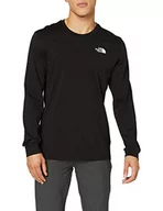 Koszulki męskie - The North Face męska koszulka męska z długim rękawem prosta kopuła T-shirt Tnf czarny S - miniaturka - grafika 1