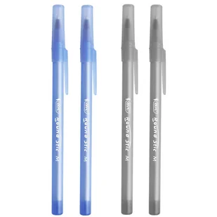 4 szt. x długopis BIC Round Stic Classic 1,0 mm: 2x niebieski i 2x czarny - Długopisy - miniaturka - grafika 1