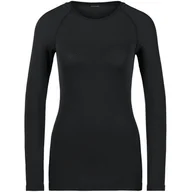Bluzy sportowe damskie - Bluza termoaktywna damska Odlo Performance Light Eco BL Top Crew Neck LS - miniaturka - grafika 1