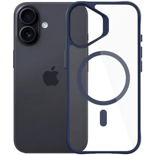 Etui 3MK Satin Guardx MagCase do Apple iPhone 16 Przezroczysto-niebieski - Etui i futerały do telefonów - miniaturka - grafika 1