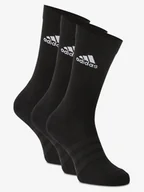 Skarpetki męskie - adidas Performance Skarpety pakowane po 3 szt. Mężczyźni drobna dzianina czarny jednolity, M - miniaturka - grafika 1