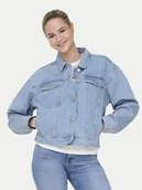 Kurtki damskie - ONLY Kurtka jeansowa Harper 15363548 Niebieski Regular Fit - miniaturka - grafika 1