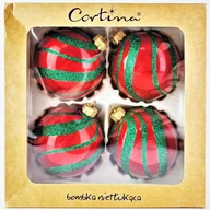 Bombki - BOMBKA NIETŁUKĄCA 8CM ZESTAW 4 SZTUK BOMBKI - miniaturka - grafika 1