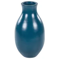 Wazony i flakony - Wazon dekoracyjny z terakoty 48 cm niebieski STAGIRA - miniaturka - grafika 1