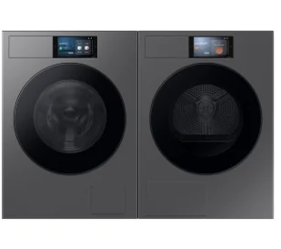 Samsung pralka Bespoke WF90F09C4SU4 9kg 1400obr/min + suszarka Bespoke DV90F09F4SU4 60cm 9kg Zdalne sterowanie - Zestawy zintegrowane AGD - miniaturka - grafika 1