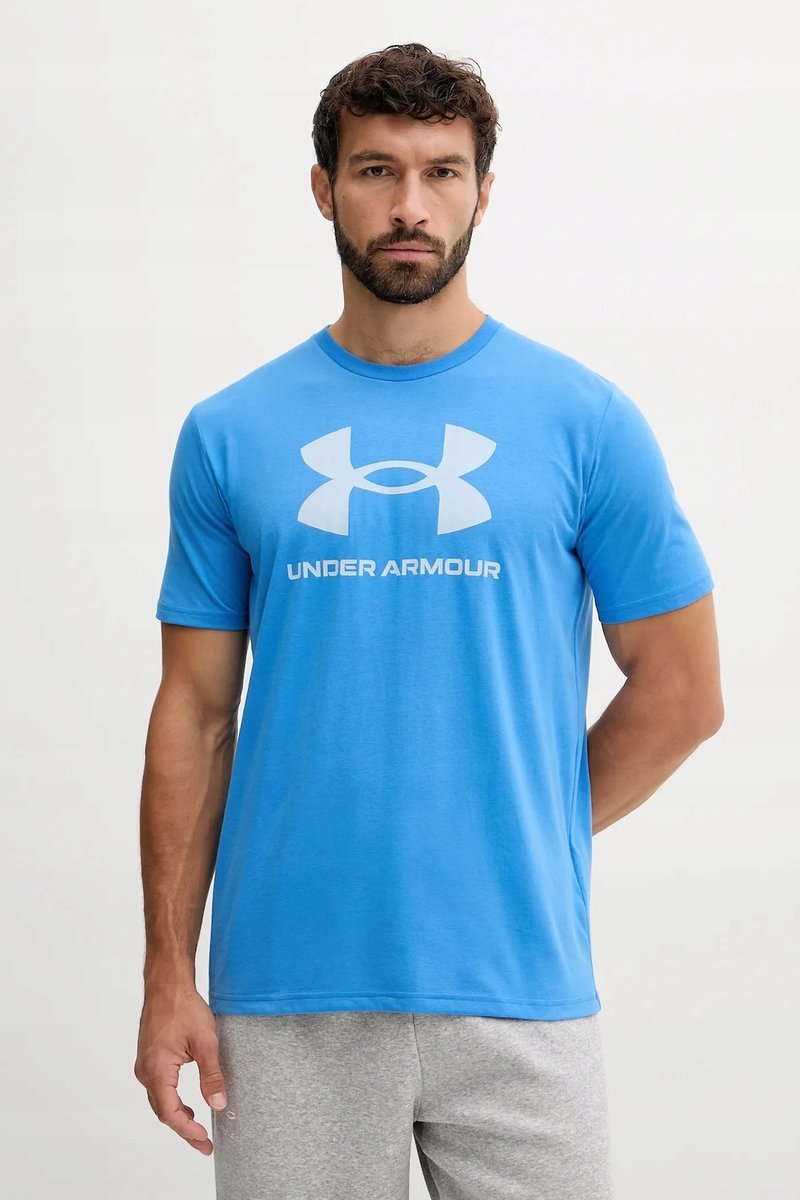 T-SHIRT MĘSKI UNDER ARMOUR KOSZULKA MĘSKA Z LOGO L