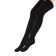 Skarpetki damskie - ZAKOLANÓWKI DAMSKIE SWETERKOWE CIEPŁE ŚWIĘTA DŁUGIE MORAJ 1 PARA 35-38 - miniaturka - grafika 1