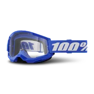 Gogle i okulary motocyklowe - Gogle Cross Dziecięce 100% Strata 2 Niebieski - miniaturka - grafika 1