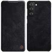 Etui i futerały do telefonów - Nillkin Qin skórzana kabura etui Samsung Galaxy S21 5G czarny - miniaturka - grafika 1