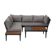 Meble ogrodowe - Zestaw ogrodowy Apex 2 sofy i stolik - miniaturka - grafika 1