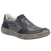 Półbuty damskie - Rieker Półbuty Męskie Skórzane Niebieskie-45 - miniaturka - grafika 1