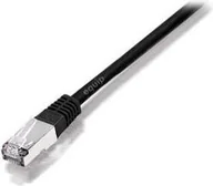 Patchcordy - Equip Patchcord S/FTP Cat6A 0.50m czarny 605697 - miniaturka - grafika 1