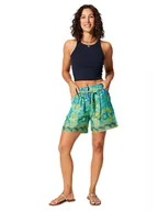 Spodenki damskie - Aller Simplement Szorty w kolorze turkusowo-zielono-niebieskim - miniaturka - grafika 1