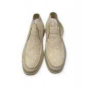 Mokasyny męskie - Mokasyny męskie zamszowe Old Money 44 - miniaturka - grafika 1