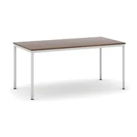 Stoły - B2B Partner Stół do jadalni 1600 x 800 mm, blat orzech, nogi jasnoszare 555682 - miniaturka - grafika 1