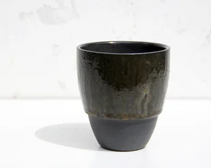 Kubek COFFEE [szkliwo z kawy+kamionka] - Kubki - miniaturka - grafika 1