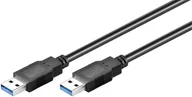 Kable USB - Kabel USB MicroConnect USB3.0 A-A 1m M-M Black USB3.0AA1B - miniaturka - grafika 1