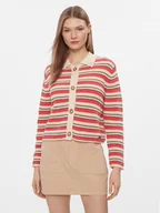 Swetry damskie - Pepe Jeans Kardigan Gala Cardigan PL702107 Czerwony Slim Fit - miniaturka - grafika 1