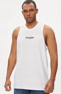 TOMMY JEANS KOSZULKA MĘSKA BEZ RĘKAWÓW BIAŁA XXL JHE - Koszulki męskie - miniaturka - grafika 1