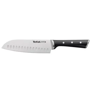Tefal Ingenio Ice Force nóż Santoku-18 cm, stal nierdzewna/czarna, 39 x 8.2 x 3 cm K23206 - Noże kuchenne - miniaturka - grafika 1