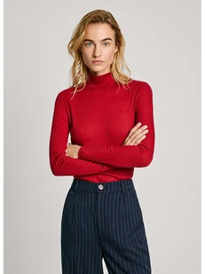 Pepe Jeans Koszulka w kolorze czerwonym - Koszulki i topy damskie - miniaturka - grafika 1