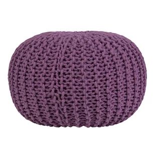 Beliani Puf 50 x 35 cm fioletowy CONRAD - Taborety i hokery - miniaturka - grafika 1