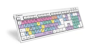 Logickeyboard LKB-FCPX10-CWMU-UK klawiatura Biuro USB QWERTY British English Wielobarwny LKB-FCPX10-CWMU-UK - Klawiatury - miniaturka - grafika 1