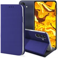 Etui i futerały do telefonów - ETUI Z KLAPKĄ DO SAMSUNG GALAXY A25 5G GRANATOWE ZAMYKANE MAGNETYCZNE CASE - miniaturka - grafika 1