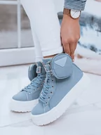 Trampki damskie - Trampki damskie WEIRA niebieskie Dstreet ZY0040-36 - miniaturka - grafika 1